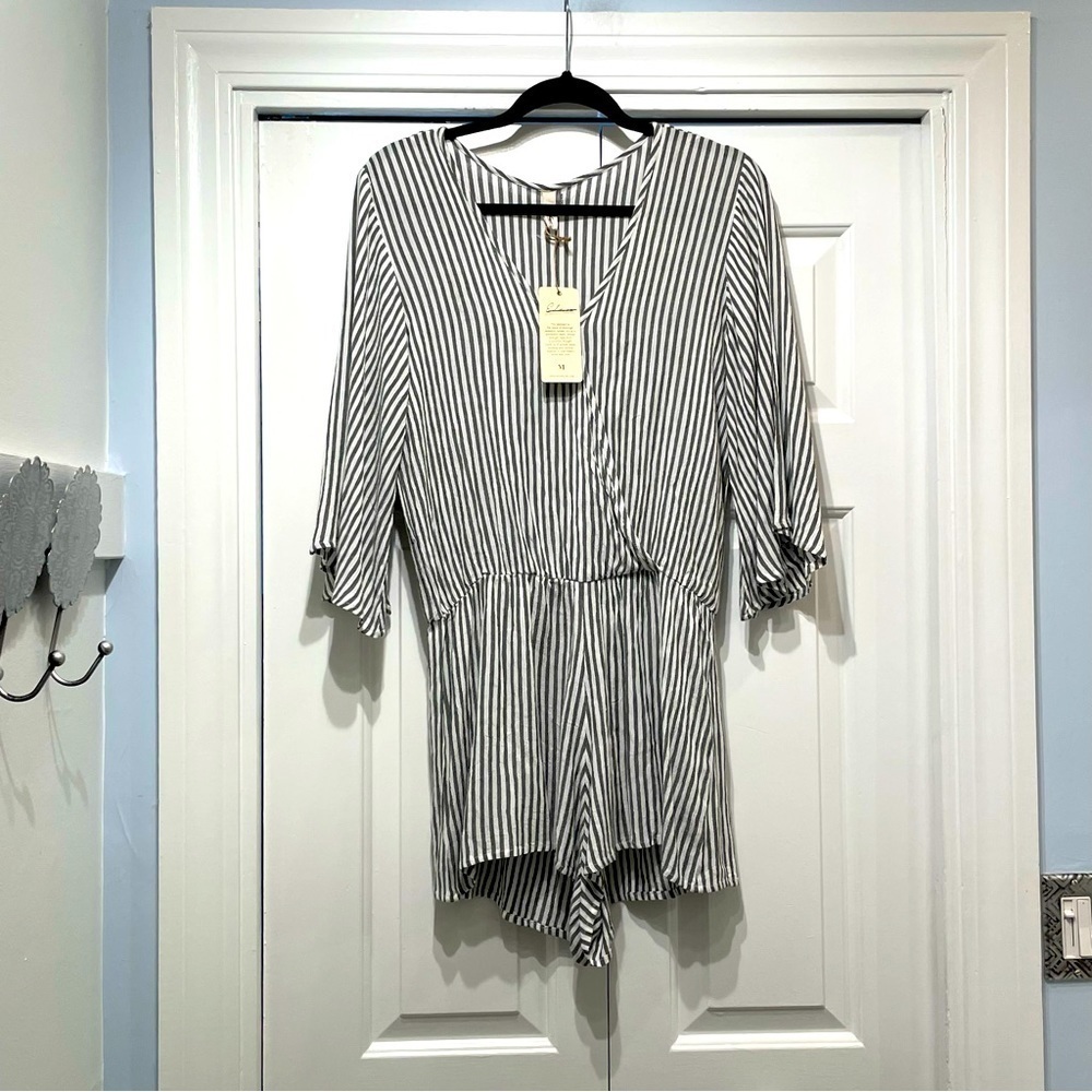 Elan Striped Romper